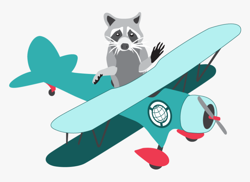 Raccoon Tps - Biplane, HD Png Download