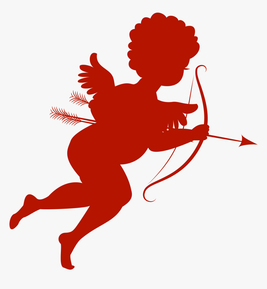 Red Cupid Clipart - Transparent Cupid Png, Png Download