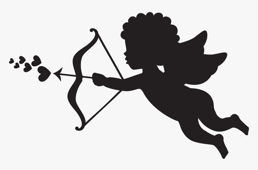 Transparent Rifle Silhouette Png - Cupid Clip Art, Png Download