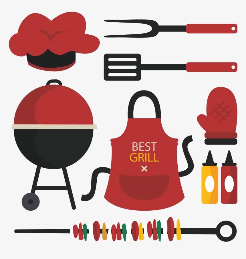 Barbecue Picnic Food Illustration - Food Illustration Bbq, HD Png Download
