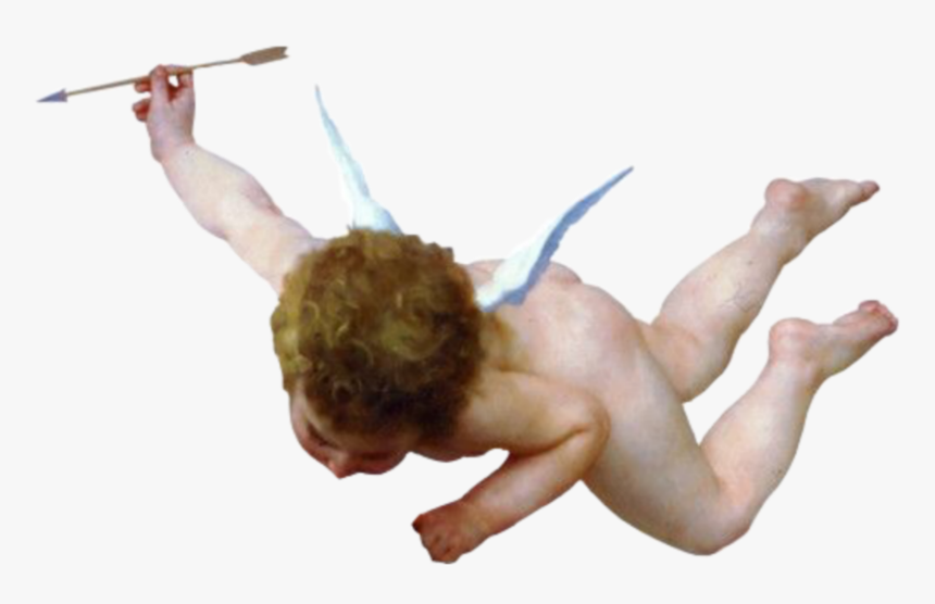 #cupid #angel #art #arte #png #painting #aesthetic - Flying Trapeze, Transparent Png