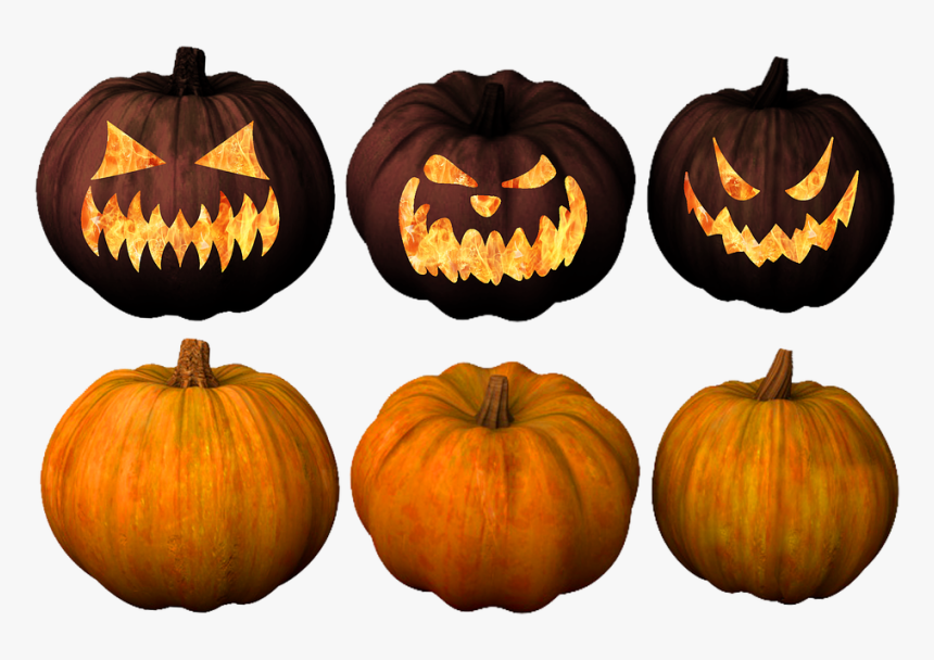Pumpkin, Pumpkins, Jack, O Lantern, Jack O Lantern - Dibujo De Calabaza Macabra, HD Png Download