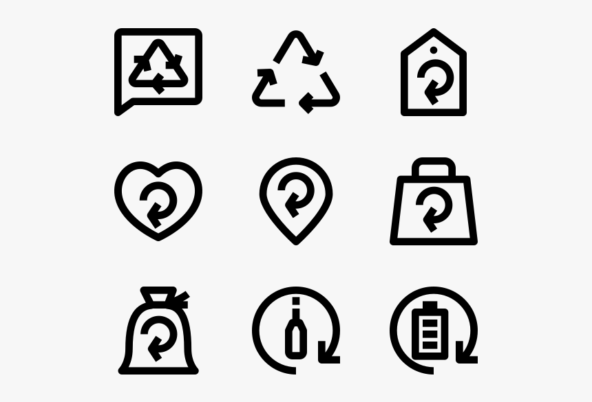 Recycle - Clip Art Images Of Small American Footballs, HD Png Download