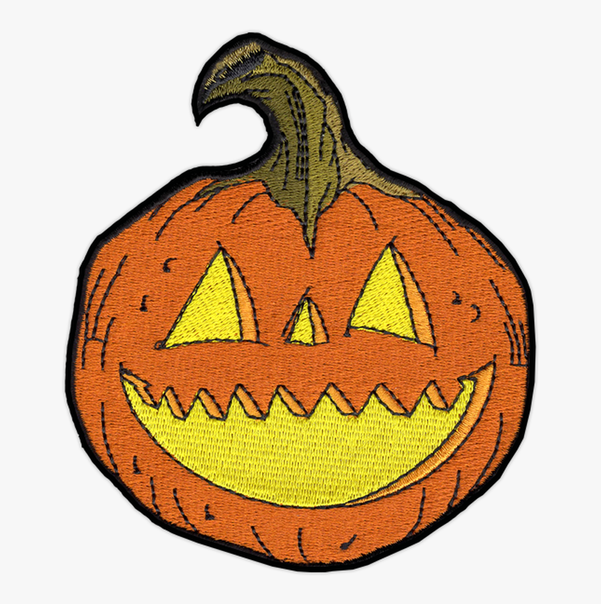 Large Jack O Lantern Patch - Jack-o'-lantern, HD Png Download