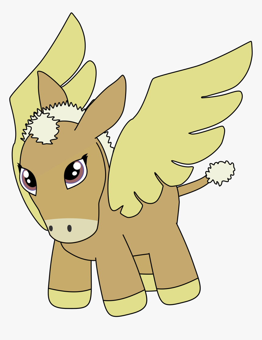 Donkey Pegasus In Flight Clip Arts - Flying Donkey Png, Transparent Png