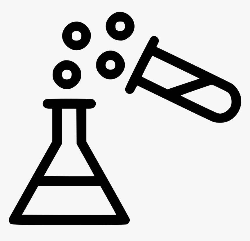 Test Tube Experiment Beaker Lab Laboratory Research - Chemical Reaction Clip Art, HD Png Download