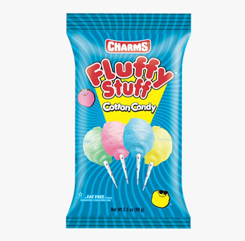 Charms Fluffy Stuff Cotton Candy - Charms Cotton Candy Lollipops, HD Png Download