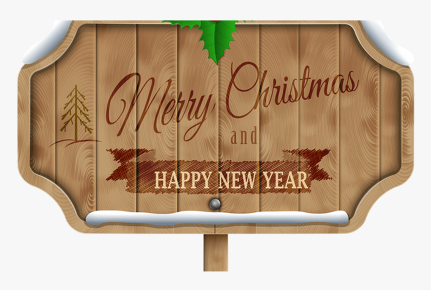Clip Art Wooden Thing - Merry Christmas Text With Clear Backgrounds, HD Png Download
