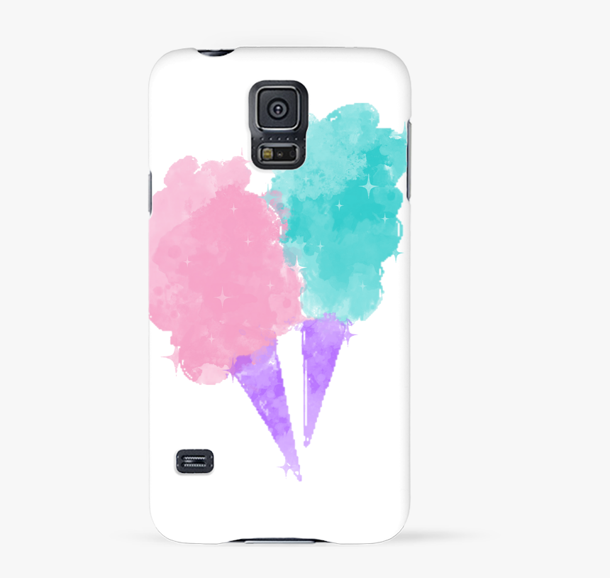Coque 3d Samsung Galaxy S5 Watercolor Cotton Candy - Ice Cream, HD Png Download