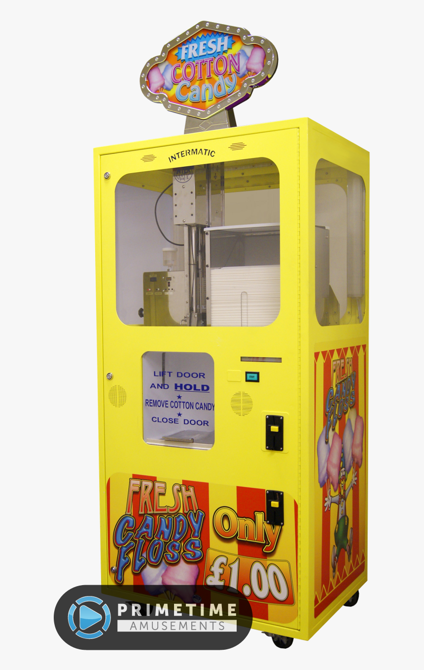 Cotton Candy Floss Vending Machine By Sega Amusements - Cotton Candy Floss Vending Machine, HD Png Download