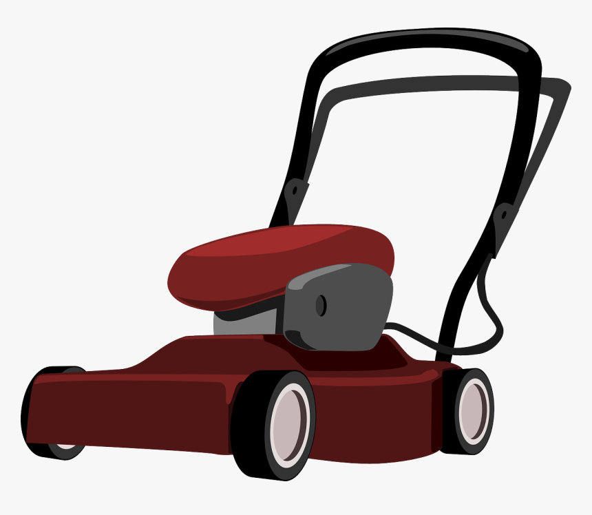 Lawnmower, Lawn-mower, Lawn Mower, Mowing Machine - Clipart Lawn Mower Png, Transparent Png