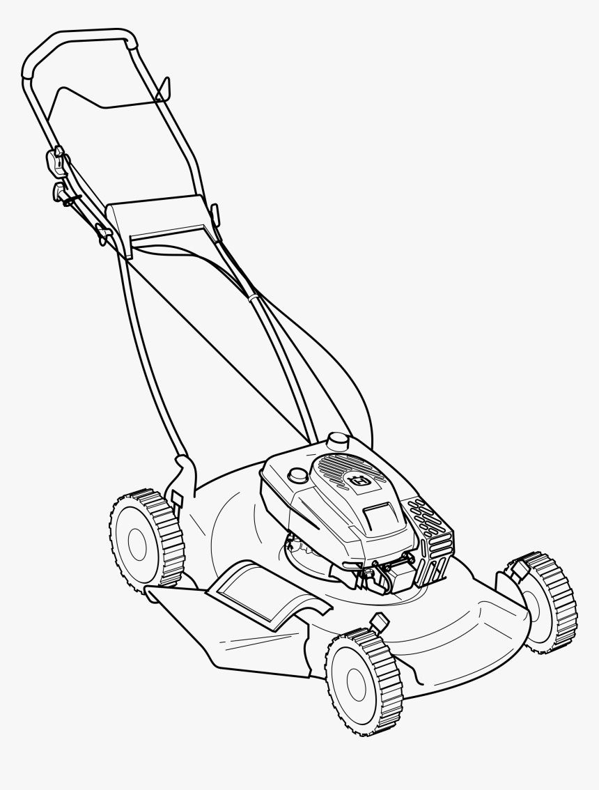 Push Mower Clip Arts - Lawn Mower Clip Art, HD Png Download