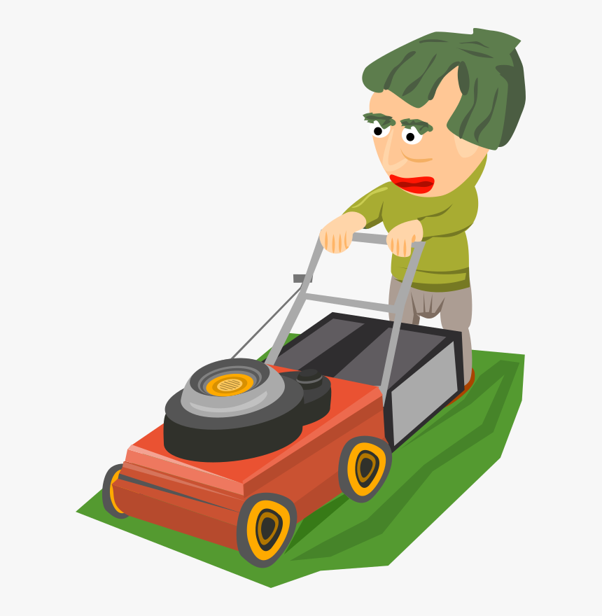 Mowing The Lawn - Lawn Mower Clipart Png, Transparent Png