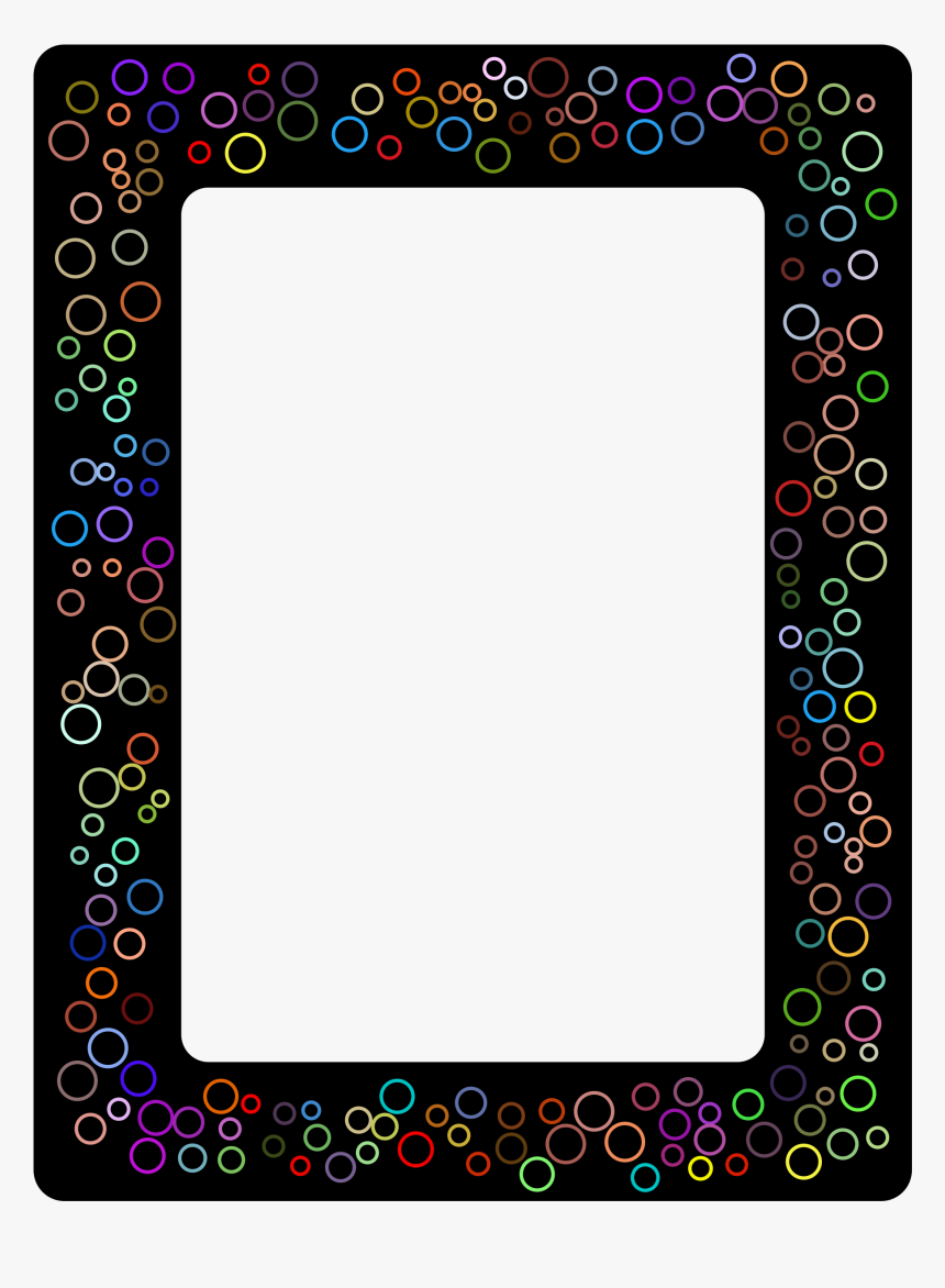 Circle Border Clip Arts - Picture Frame, HD Png Download
