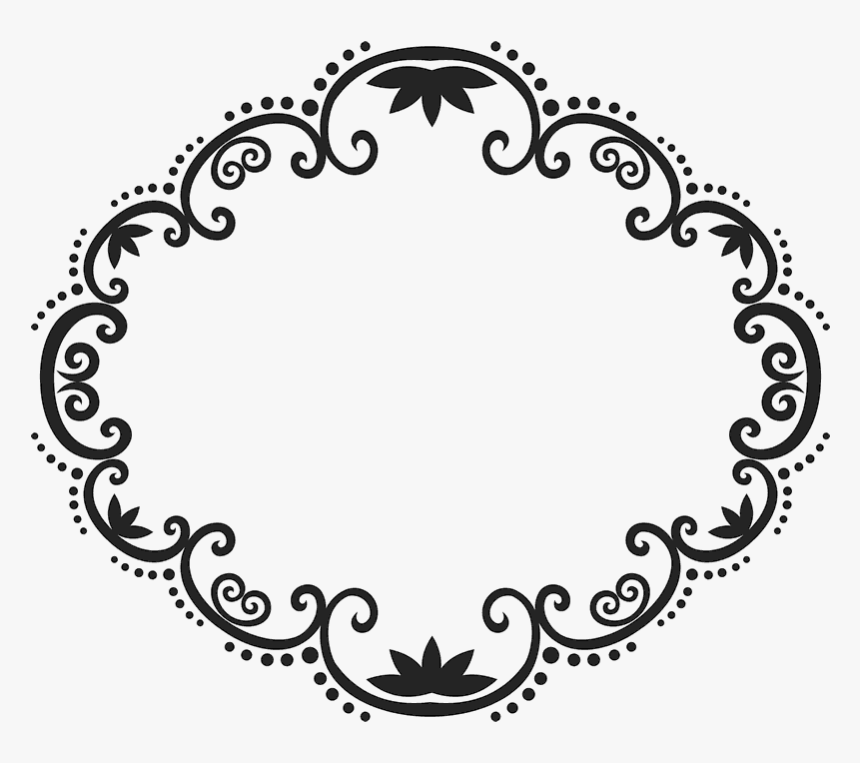 Ornate Circle Rubber Stamp - Circle, HD Png Download