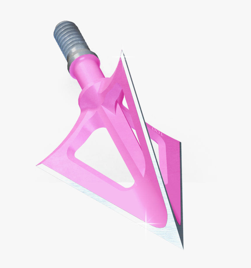 Pink Bowhunting Blade Subscribe Grain Crossbow Clipart - Montec Broadheads, HD Png Download