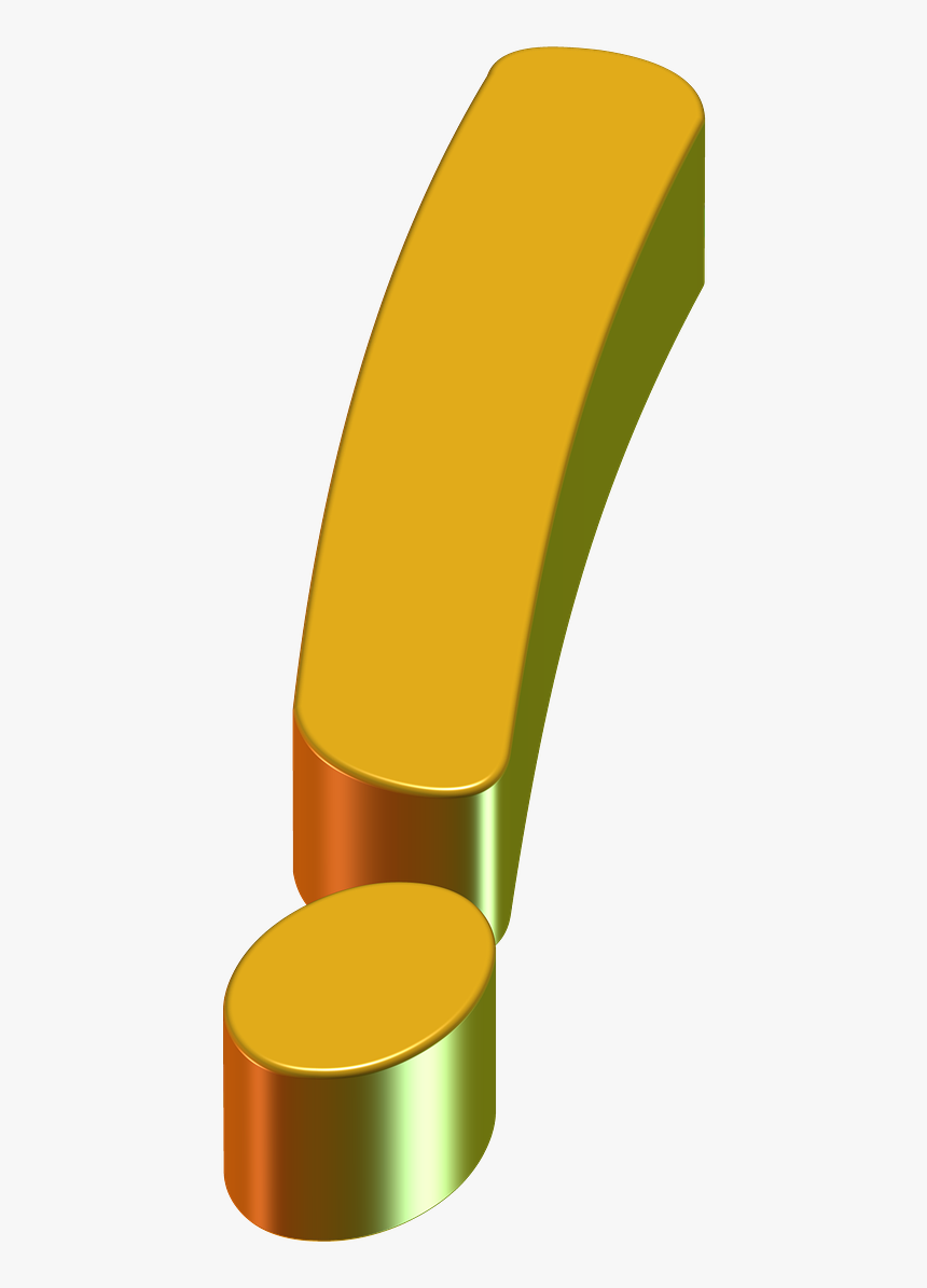 Exclamation Point, Matter, Requests, Response, Task - Gold Exclamation Point Png, Transparent Png
