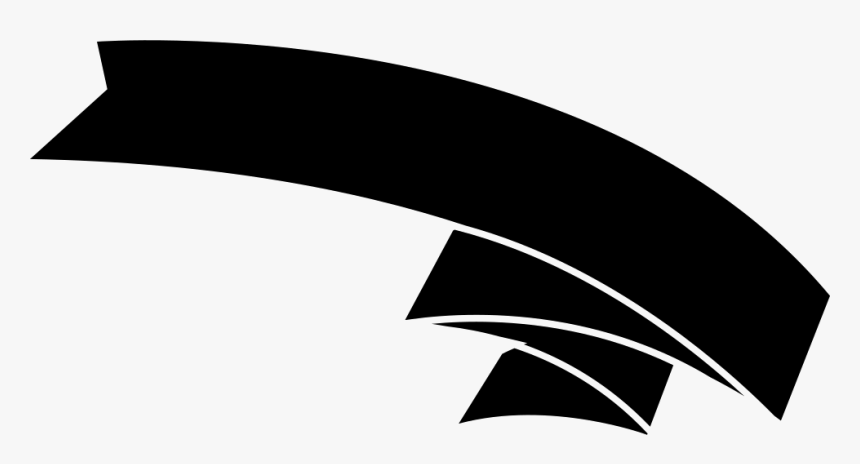 Ribbon Black Variant - Ribbon Black White Png, Transparent Png