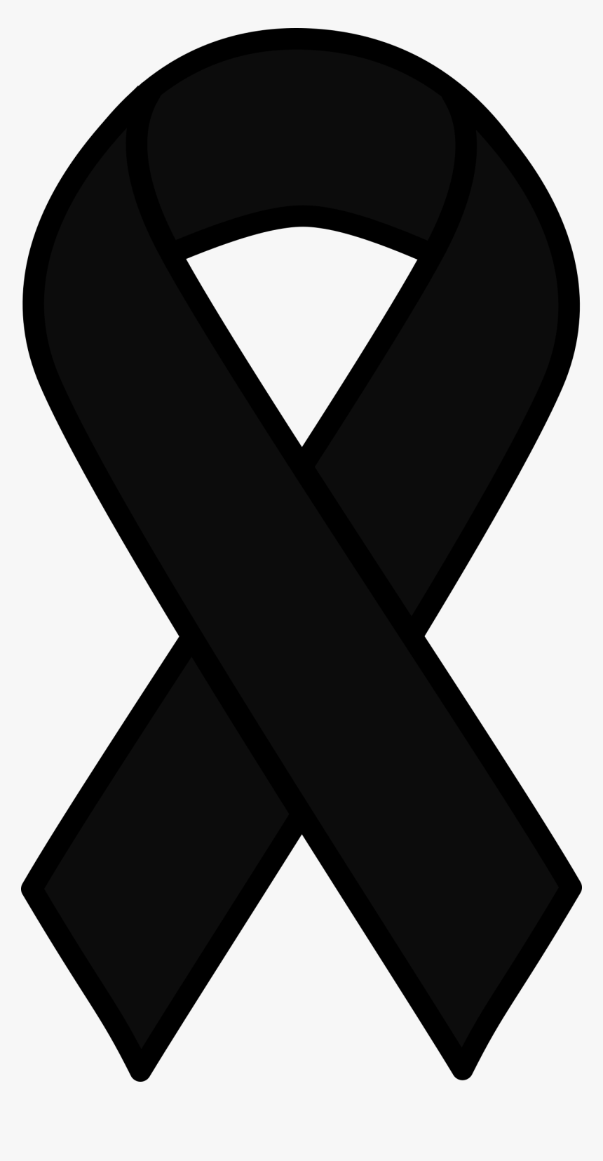 Black Melanoma Ribbon Black Cancer Symbol Png Transparent Png Transparent Png Image Pngitem
