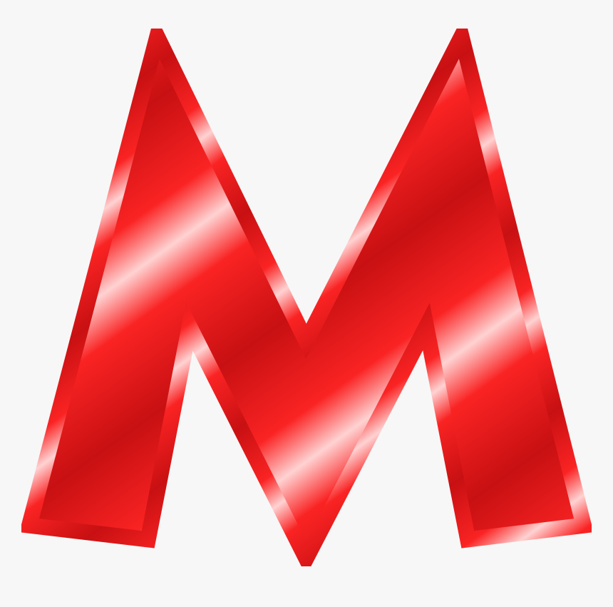 Letter M Png - Big Red Letter M, Transparent Png