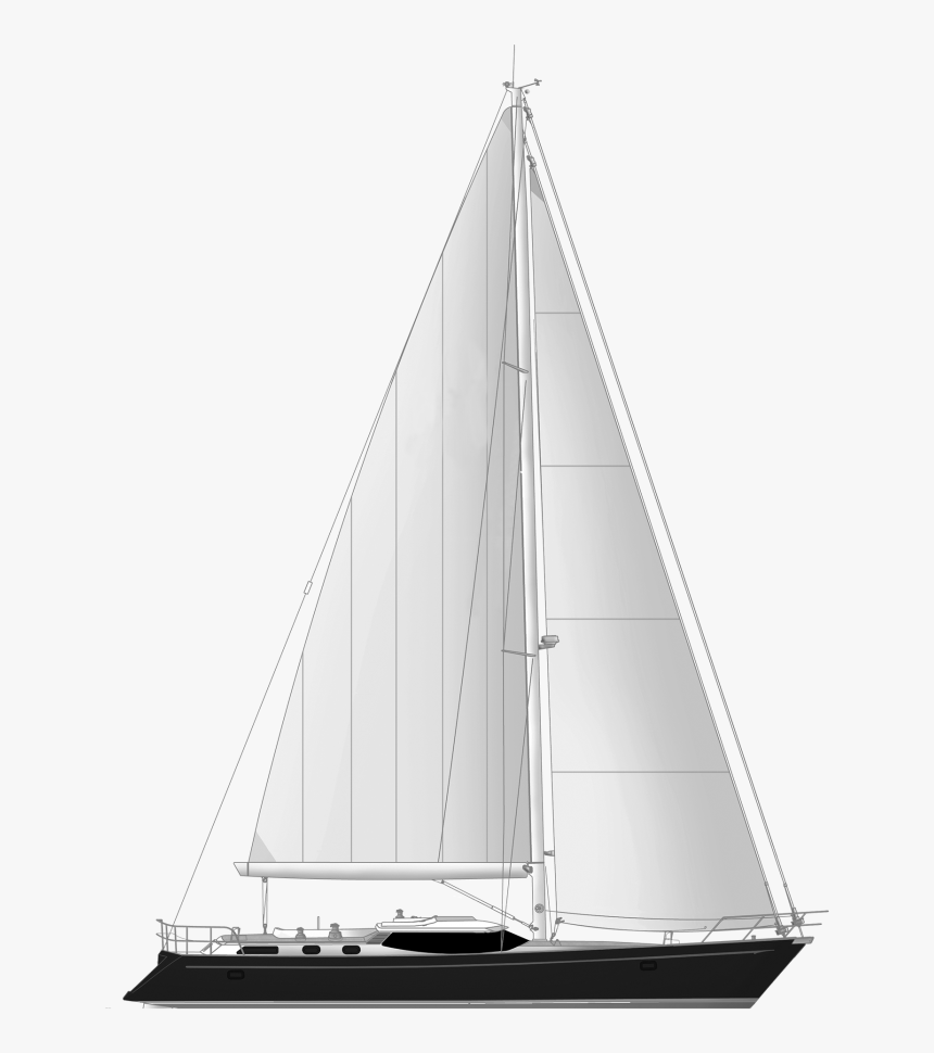 D55-sideprofile - Sail, HD Png Download