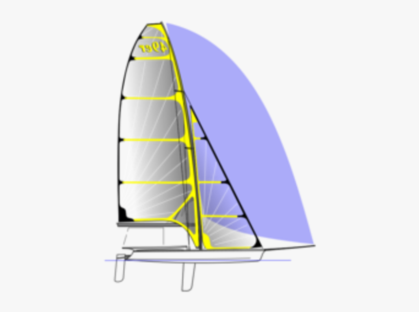 Clip Art 49er Sailboat - 49er Sailing Design, HD Png Download