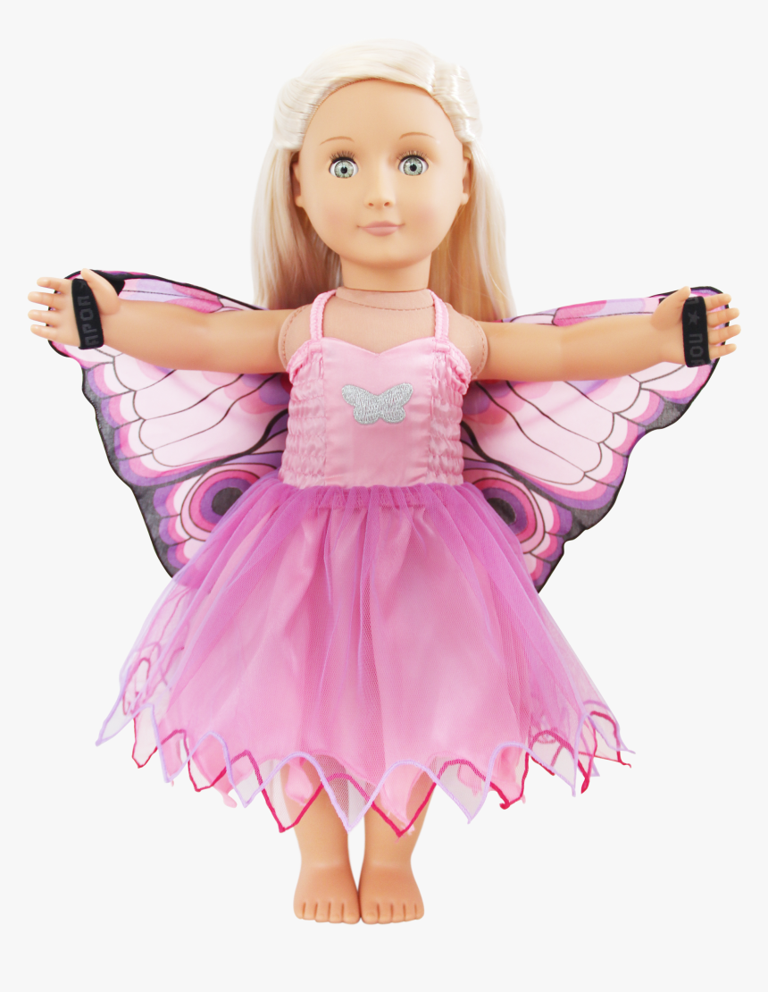 Pink Butterfly Dress Douglas Toys - Barbie, HD Png Download