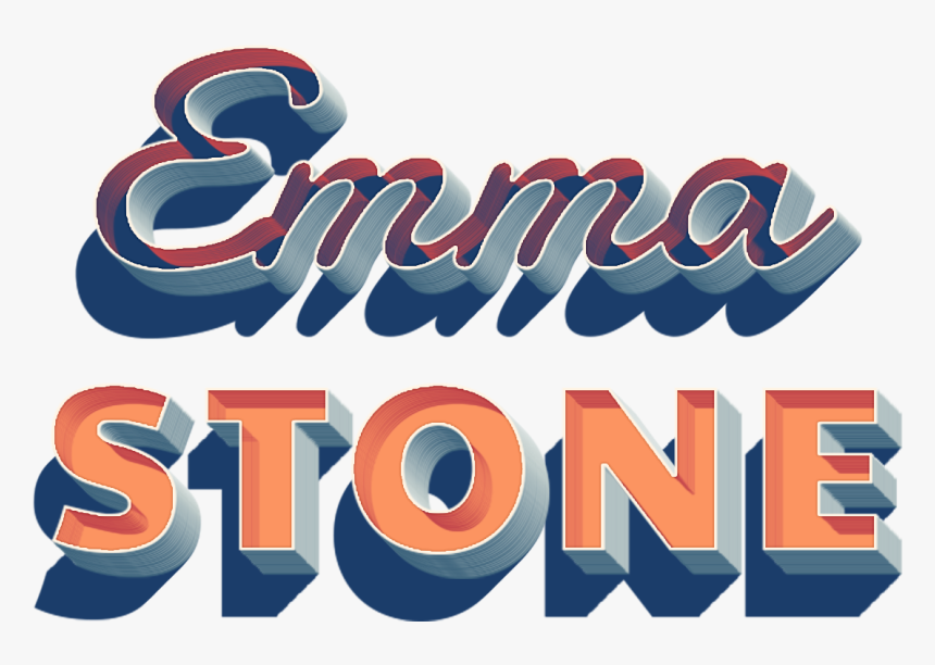 Emma Stone 3d Letter Png Name - Graphic Design, Transparent Png