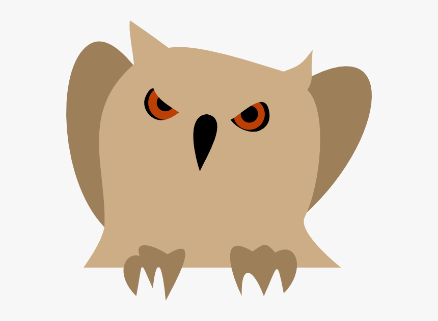 Owl With Red Eyes Svg Clip Arts - Angry Owls Clipart, HD Png Download