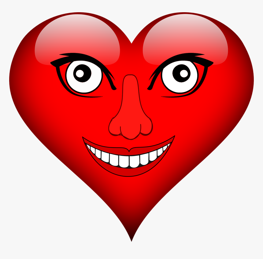 Coração Com Olho Png, Transparent Png