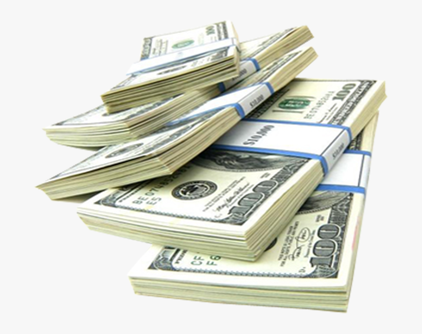 100 Dollar Bill Stack Transparent, HD Png Download