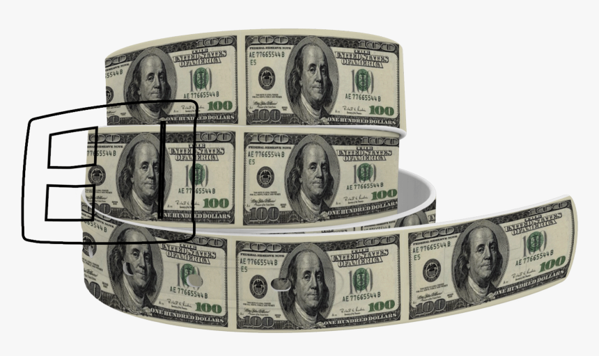 100$ Bill Belt, HD Png Download