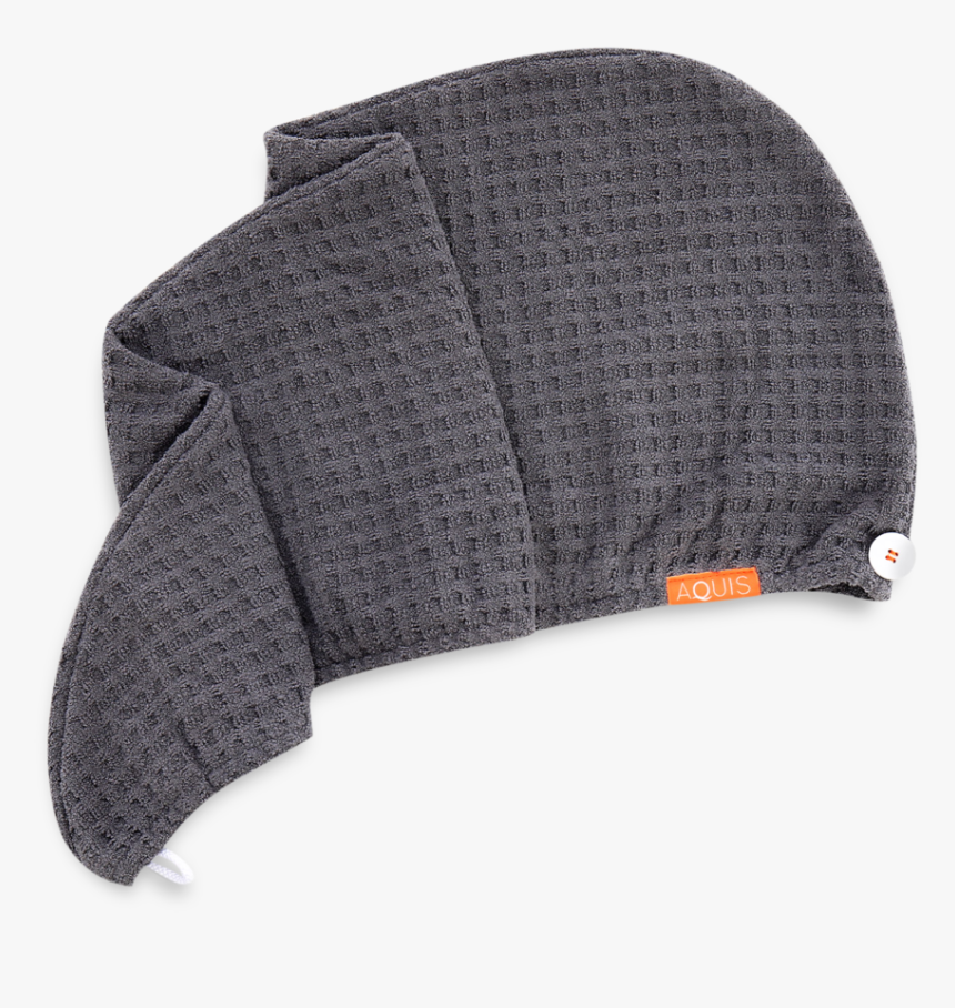 Aquis Waffle Luxe Hair Turban Moody Grey, HD Png Download