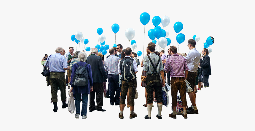 Group Of People Image - Balloon, HD Png Download