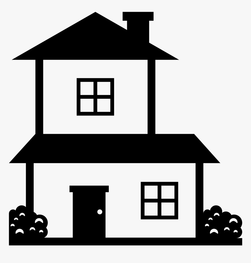 Black And White House Emoji , Png Download - Black And White House Emoji, Transparent Png