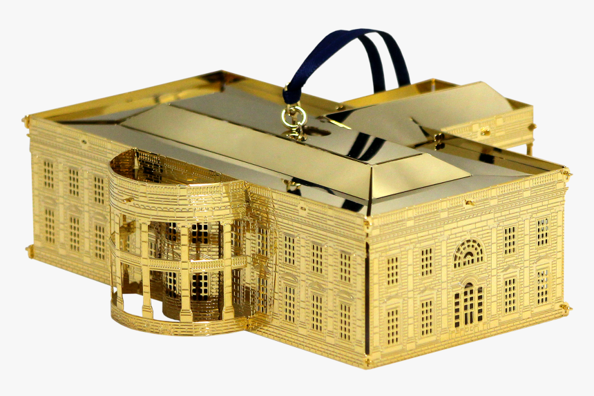 Gold Plated White House, HD Png Download