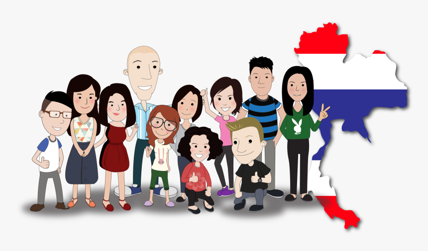Social Group Public Relations Human Behavior John S - Thai Family Cartoon, HD Png Download