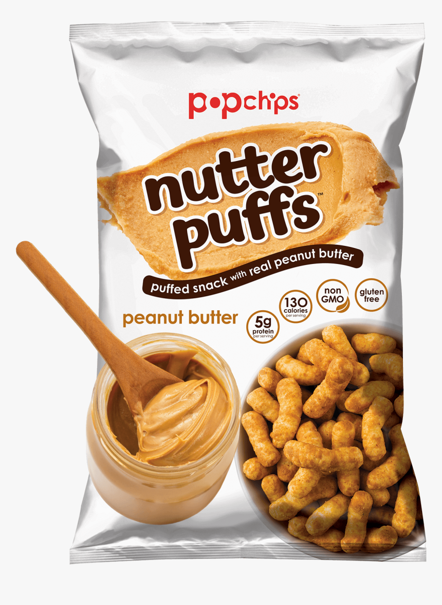 Popchips Peanut Butter Nutter Puffs, HD Png Download