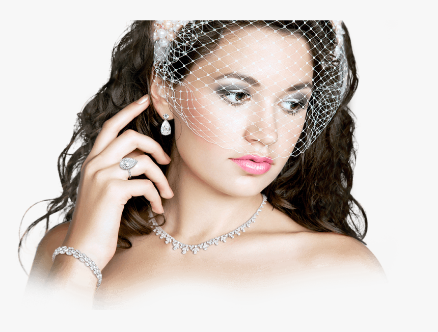 Beverley Hills London - Model With Diamond Jewellery Png, Transparent Png