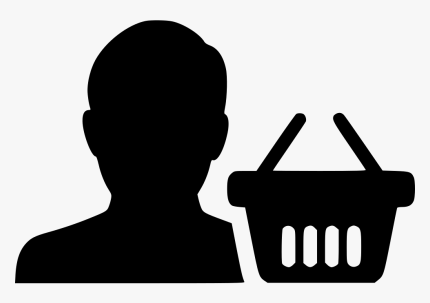 Buyer Man Shopping Cart Buy User Ecommerce - Ecommerce Customer Icon Png, Transparent Png
