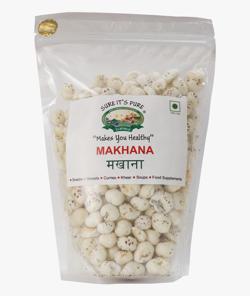 Natural Makhana- 150g - Cranberry Bean, HD Png Download