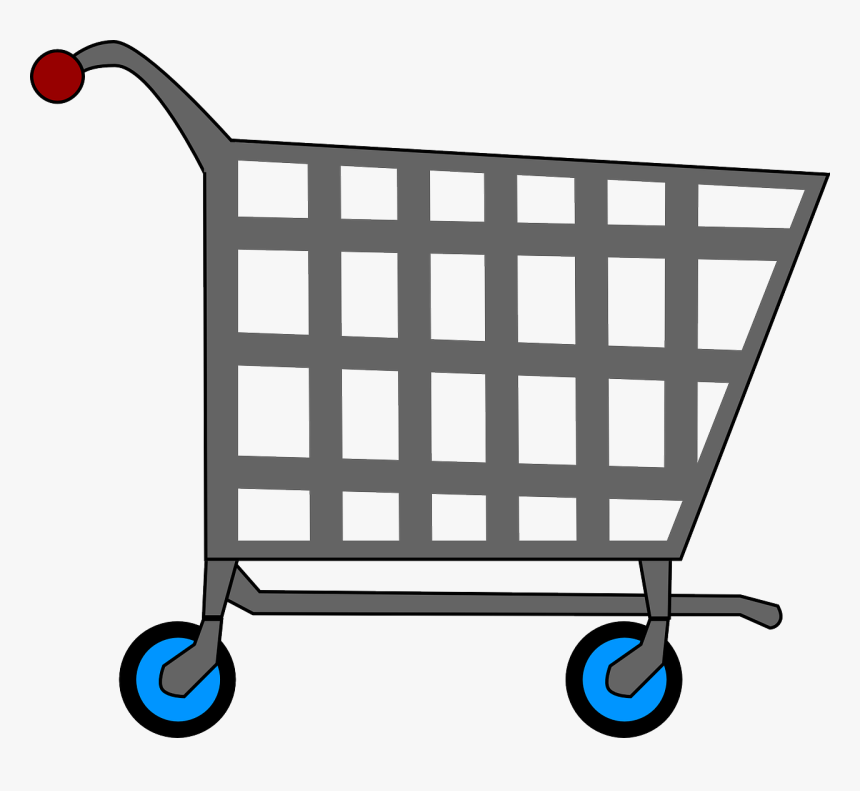 Grocery Cart Clipart Png, Transparent Png