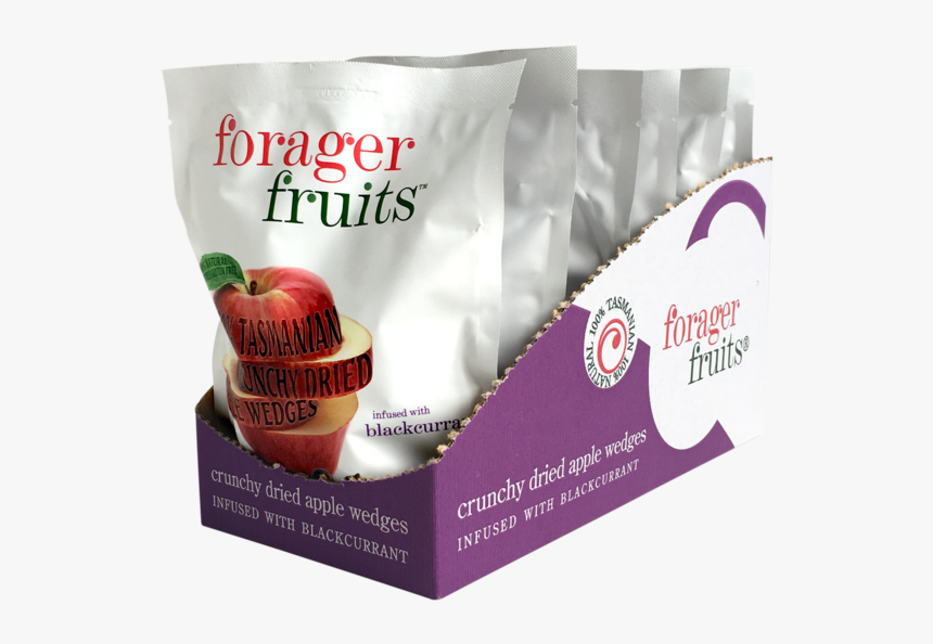 Freeze Dried Apple Wedges Infused With Blackcurrant - Forager Food, HD Png Download
