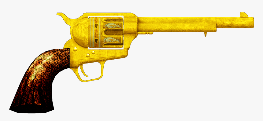 Gold Revolver Png - New Png Image Hd, Transparent Png