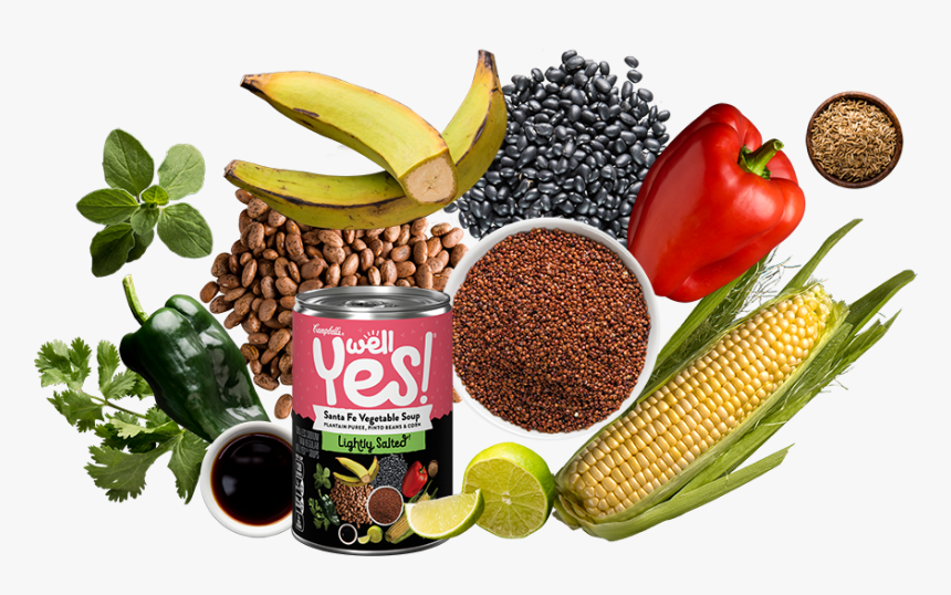Well Yes Lightly Salted Santa Fe Vegetable Soup Ingredients - Well Yes Soup Lightly Salted, HD Png Download