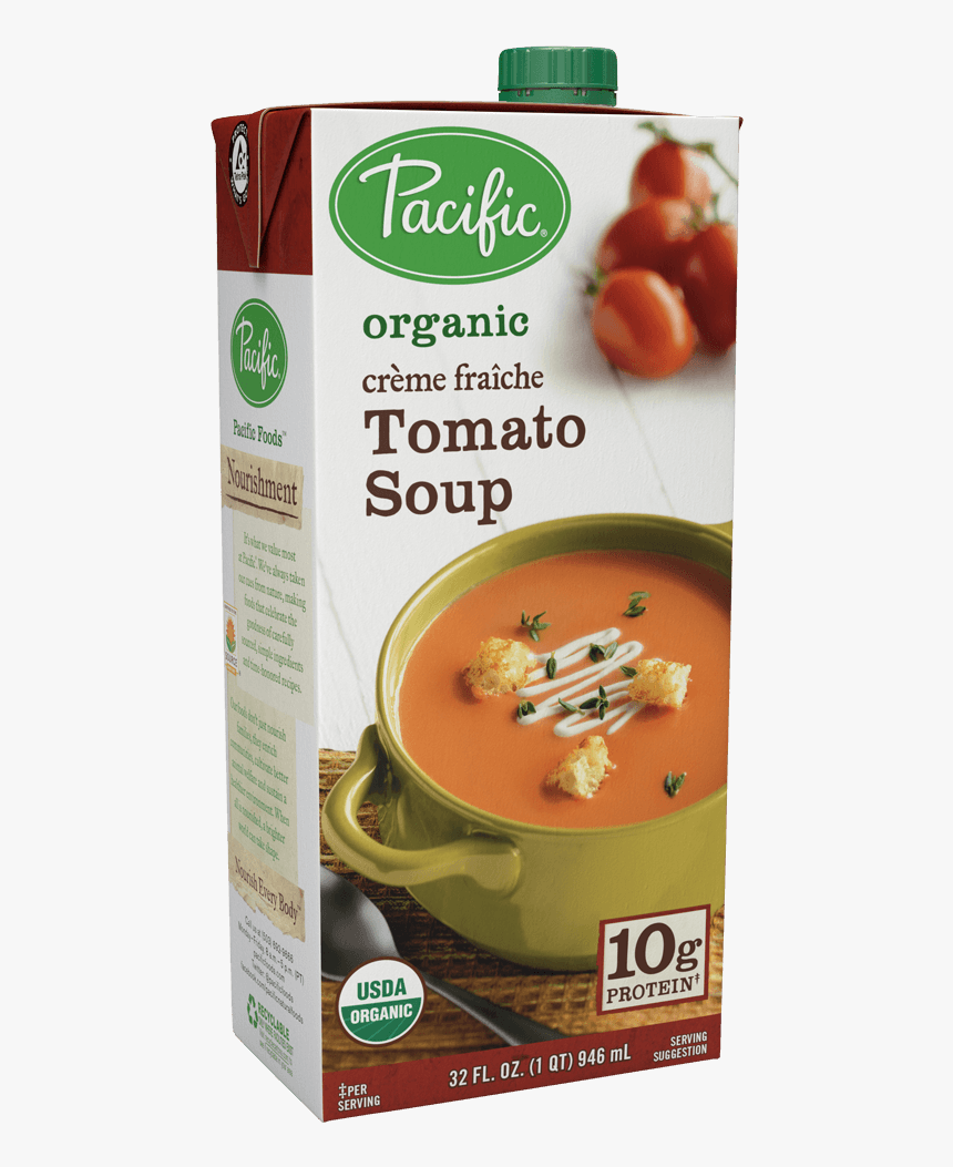 Pacific Foods Organic Crème Fraiche Creamy Tomato Soup, - Pacific Foods Soups, HD Png Download