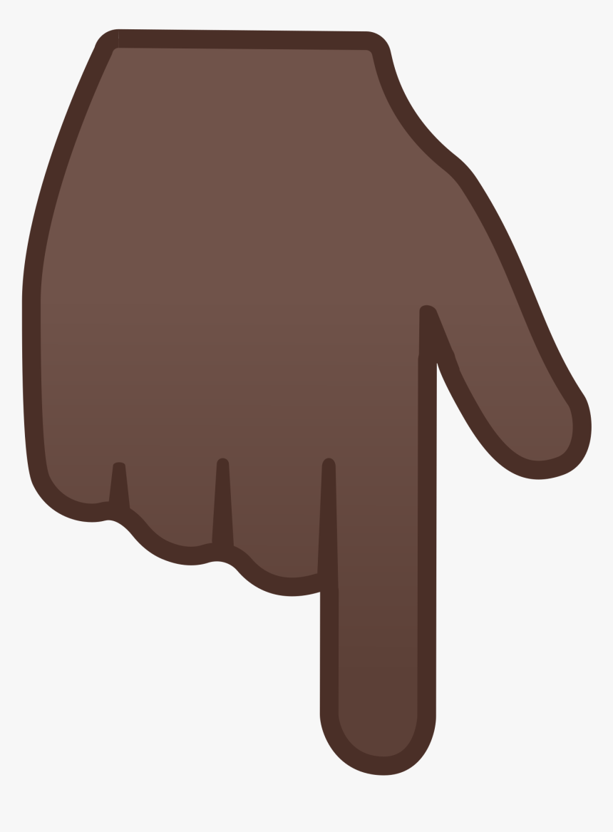 Transparent Clap Hands Clipart - Hand Emoji Png Pointing Down, Png Download