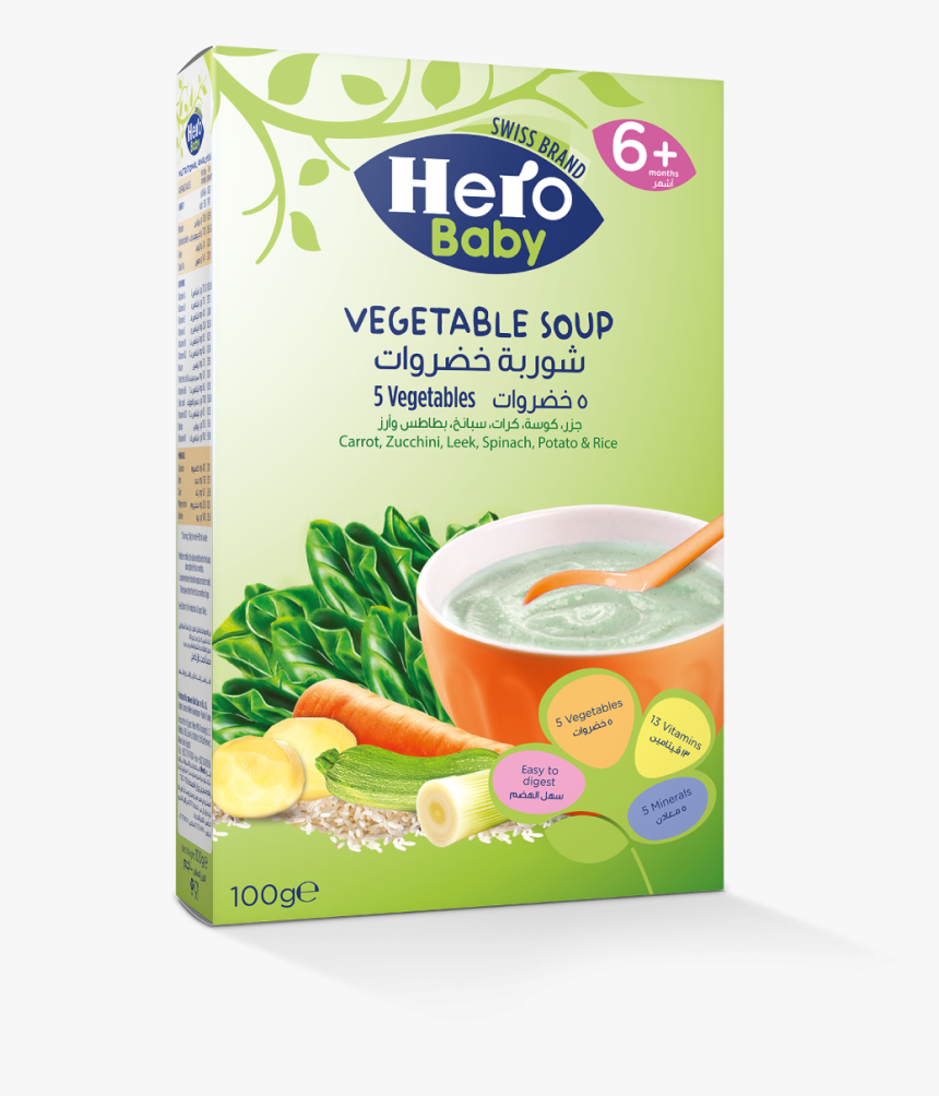 Hero Baby 8 Cereal With Vegeta Milk 150g, HD Png Download