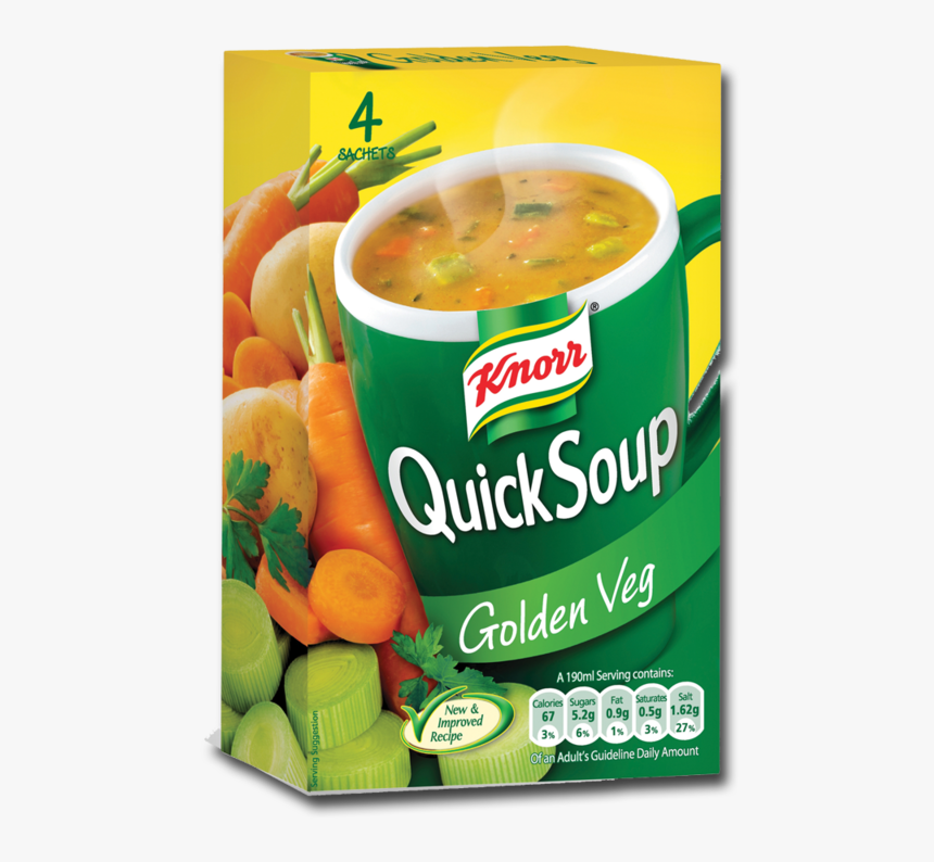 Knorr Quicksoup Veg 4pk - Knorr, HD Png Download