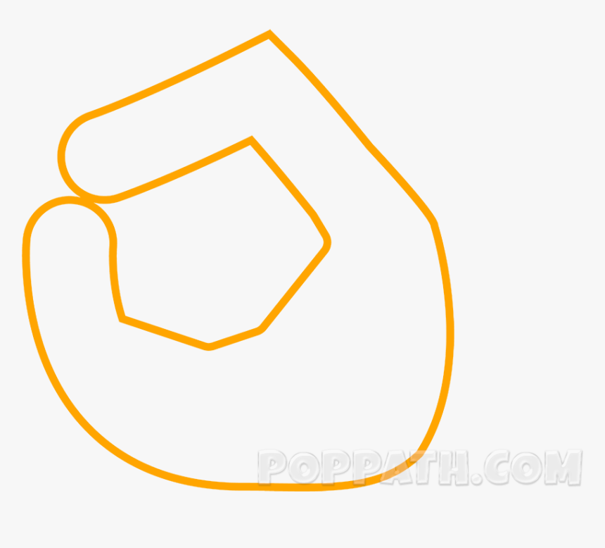 Ok Emoji Black And White, HD Png Download